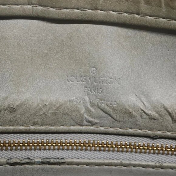 LOUIS VUITTON Monogram Vernis Houston Hand Bag Gris M91053 LV Auth 130209 - Picture 11 of 15